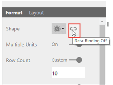 Data Binding - Description: Change shape data binding.