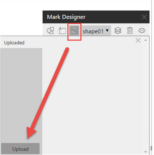 Insert Image - Description: Insert new image for shape list.
