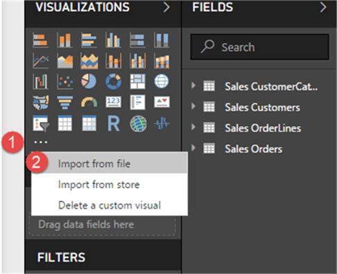 import custom visual - Description: import custom visual
