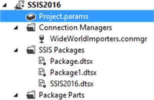 ssis project tree