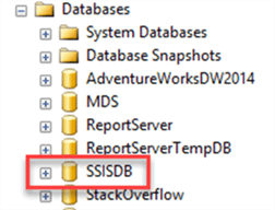 SSISDB database - Description: SSISDB database
