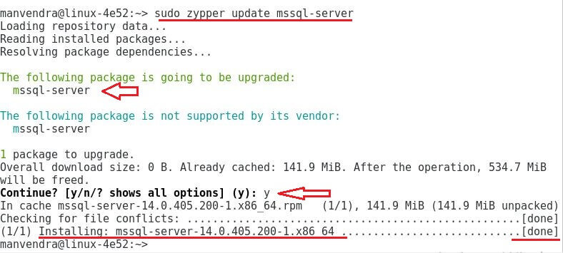 upgrade sql server vNext