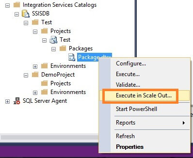 SSIS Execution in SQL Server 2017