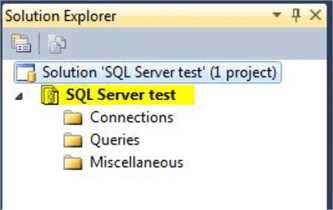 Simple Project Layout in a SQL Server Management Studio Project