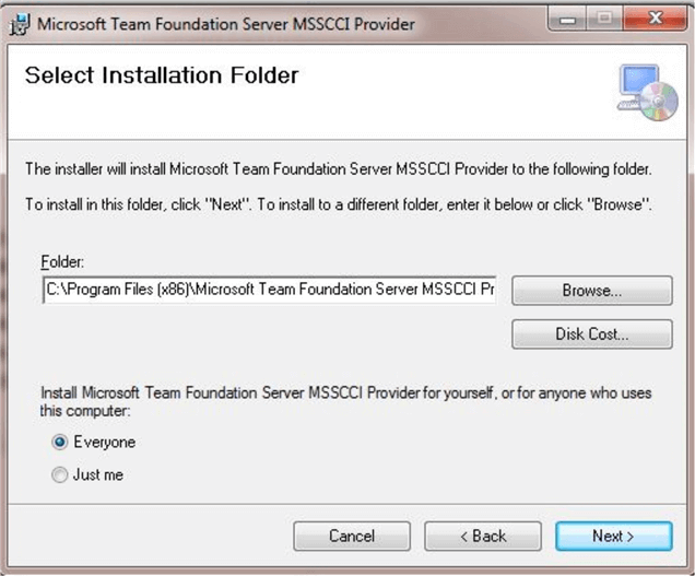 Microsoft Team Foundation Server Plug-in Installation Folder