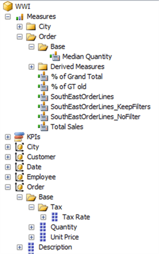 Display folders in SSMS from Analysis Services Tabular 2016