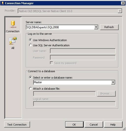 setup ssis connections