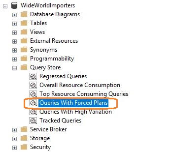 Verify SQL Server Query Store Data in SQL Server Management Studio