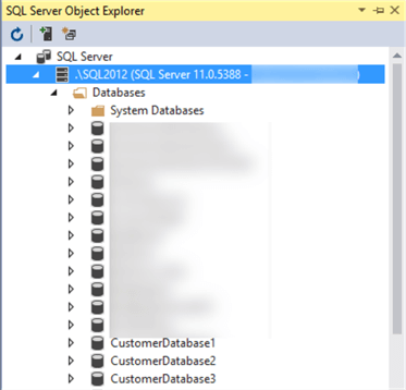 sql server object explorer