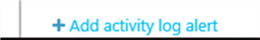 Add activity log alert - Description: Add activity log alert