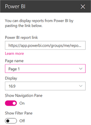 Copy Power BI report link