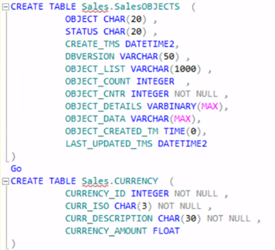 Output SQL script - Description: Output SQL script