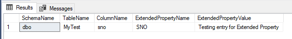 query extended properties