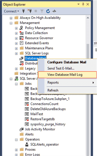 database mail log