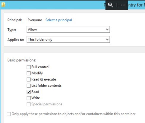 windows folder permissions