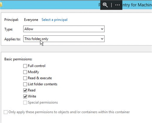 windows folder permissions