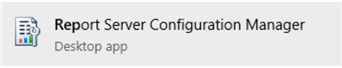 Report Server Configuration Manager Icon 