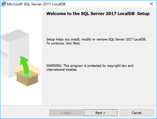SqlLocalDB installer