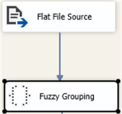 Mapping flat file result with Fuzzy grouping transformation