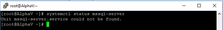 Check status of mssql-server.service 