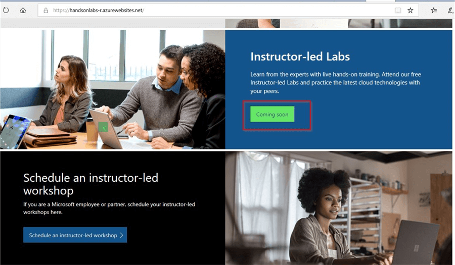microsoft hands-on labs instructor led labs