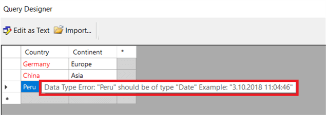 query designer edit table error