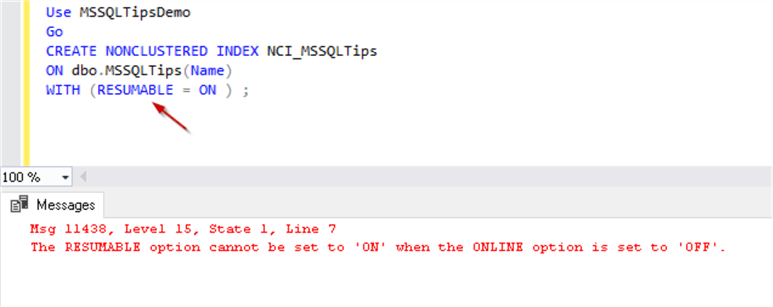 Resumable Online Index Create in SQL Server 2019