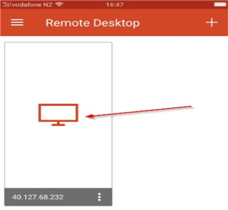 microsoft remote desktop from azure mobile app