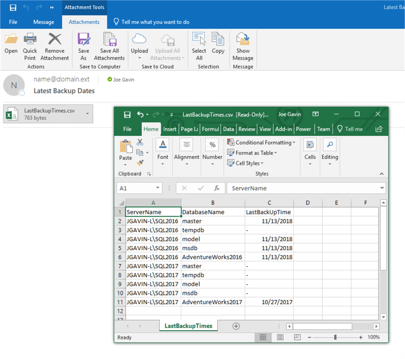 excel file contents