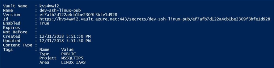 Using PowerShell to store a private ssh key.