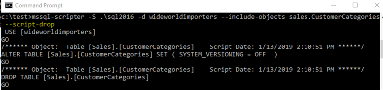 generate object dropping script