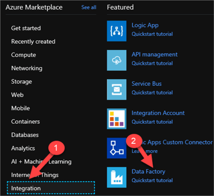 Steps to Create a Data Factory in Azure Porta