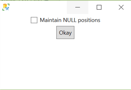 Configuring Shuffle masking for NULL positions in the column.