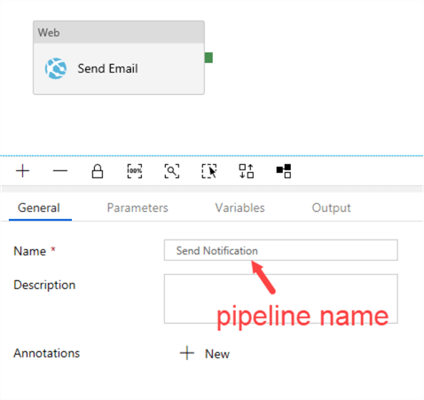 add web activity to notification pipeline