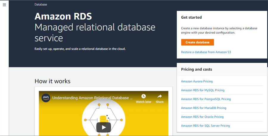 amazon relational database