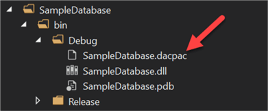 Identify the bacpac file