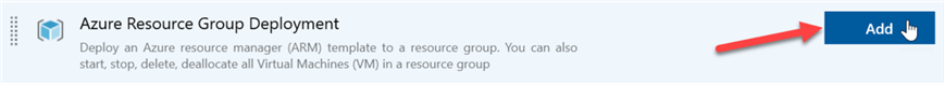Add Azure Resource Group Deployment ARM