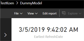 refreshed date