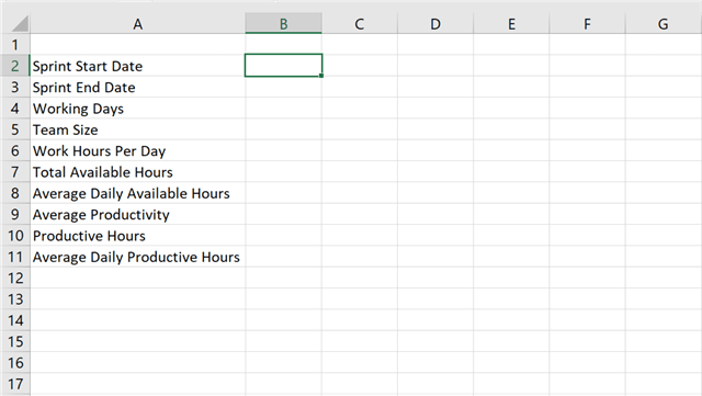 Burndown Chart in Excel from Scratch
