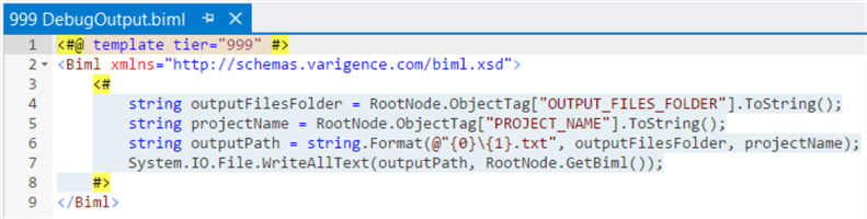 biml configuration file