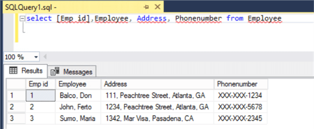 Query data in SSMS