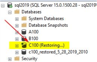 restore databases with azure backup