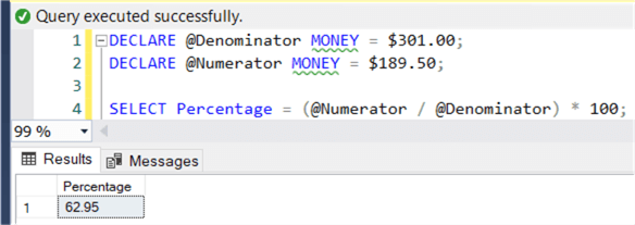 money in SQL Server