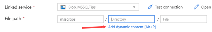add dynamic content link