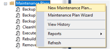 new maintenance plan
