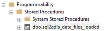StoredProcSQL &#xA;Image to verify stored proc is created