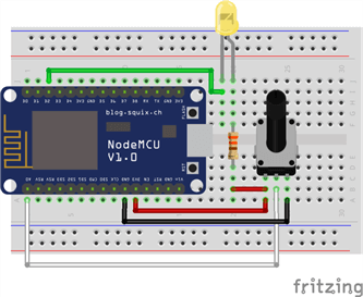 Circuit using for this example to capture IoT data