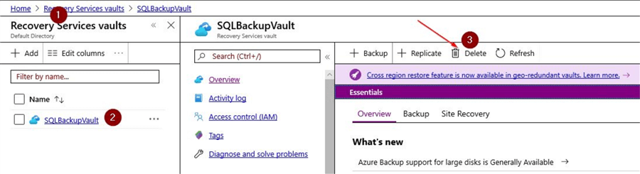azure recovery services vaults
