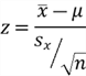 statisical formula