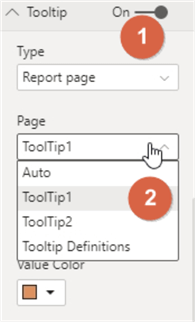 page tooltip setup